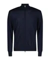 Zegna Long-sleeved Cardigan In Black