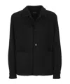 Zegna Long-sleeved Casual Jacket In Black