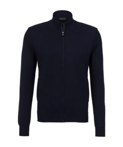 Zegna Long-sleeved Casual Jacket In Black