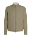 Zegna Long Sleeve Casual Jacket In Gray