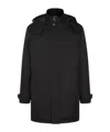 Zegna Versatile Coat With Adjustable Features And Pockets In Black