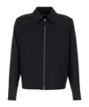 Zegna Long-sleeved Field Jacket In Black