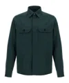 Zegna Camicia Con Tasche In Green