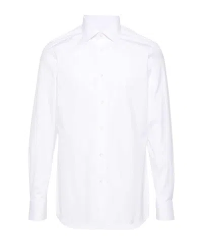 ZEGNA CUTAWAY-COLLAR SHIRT