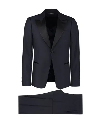 Zegna Blue Wool Suit