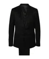 Zegna Long-sleeved Suit In Black