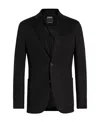 Zegna Veste Chemise En Oasi Cashmere Noire In Black