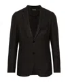 Zegna Houndstooth-pattern Blazer In Black