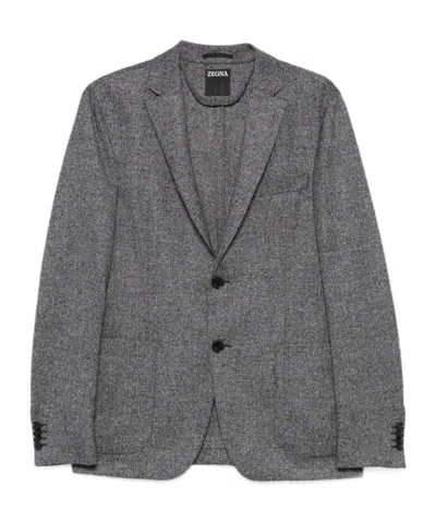ZEGNA LONG-SLEEVED SUIT COAT