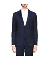 Shop Zegna Long Sleeved Suit Jacket In Black