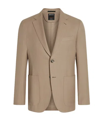 ZEGNA LONG-SLEEVED SUIT JACKET