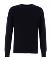 Zegna Men's Dark Cashmere Sweater In Black