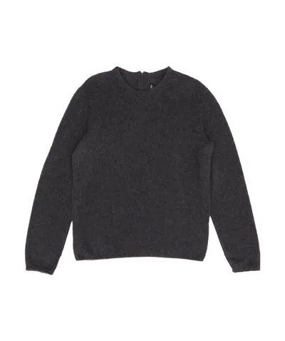 Zegna Long-sleeved Sweater In Black