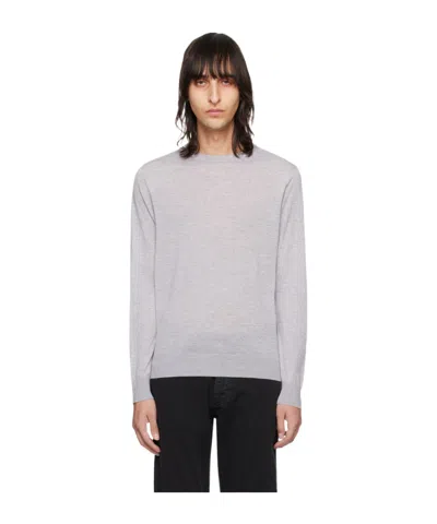 Zegna Long-sleeved Sweater In White