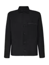 Zegna Padded Techmerino Shirt Jacket In Black
