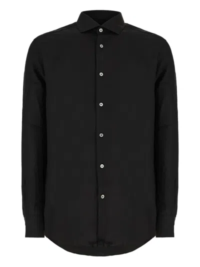 Zegna Long-sleeves Shirt In Black