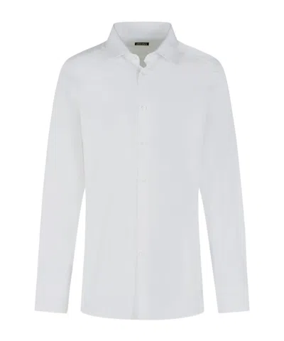 Zegna Long-sleeved Shirt In White