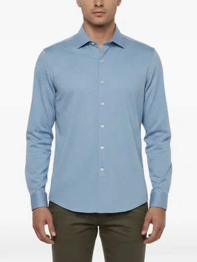 Pre-owned Zegna Long-sleeves Shirt In Blue