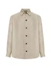 Zegna Light Beige Solid Shirt In Neutral