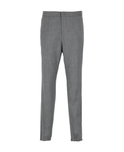 Zegna Loose Waist Casual Pants In Gray