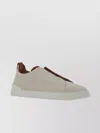 Zegna Shearling Triple Stitch Secondskin Sneakers