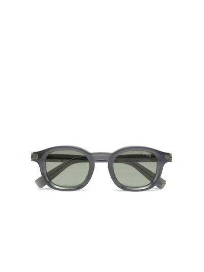 Zegna Blue Aurora I Acetate Sunglasses