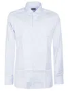 Zegna Micro Striped Trecapi Tailored Fit Long Sleeve Shirt