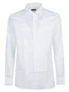 Zegna Lux Tailoring Long Sleeve Shirt In White