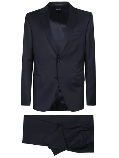 Zegna Lux Tailoring Suit In Blue