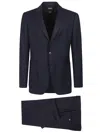 Zegna Single-breasted Tailored Suit In Blue