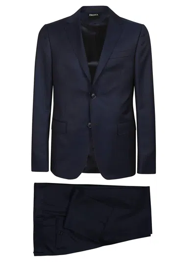 Zegna Lux Tailoring Suit In Navy
