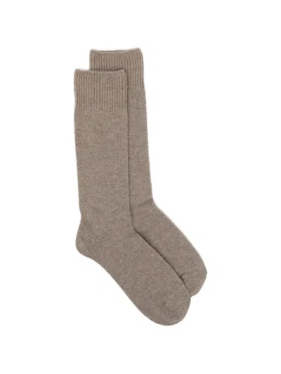 Zegna Luxe Socks In Brown