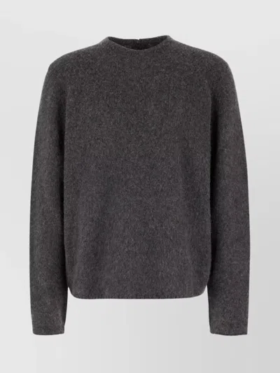 Zegna Luxurious Cashmere Crew-neck Sweater In Black