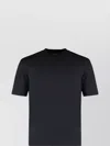 Zegna Luxurious Cotton Silk Blend T-shirt In Blue