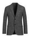 Zegna Man Blazer Charcoal Size 48 Wool, Linen, Silk In Grey