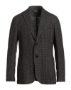 Zegna Man Blazer Chocolate Brown Size 48 Wool, Linen, Cashmere In Brown