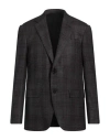 Zegna Man Blazer Dark Brown Size 50 Wool, Cashmere, Silk, Linen In Brown