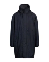 ZEGNA ZEGNA MAN COAT MIDNIGHT BLUE SIZE 42 COTTON, POLYESTER, CALFSKIN