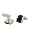 Zegna Man Cufflinks And Tie Clips Black Size - 925/1000 Silver In Black