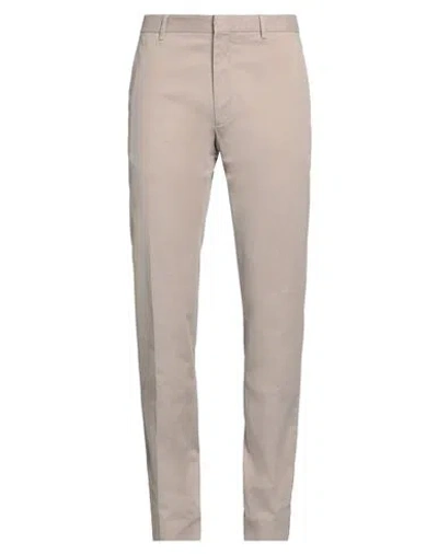 Zegna Man Pants Beige Size 38 Cotton, Elastane In Neutral