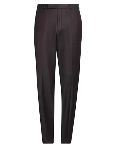 Zegna Man Pants Chocolate Brown Size 42 Wool