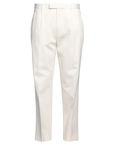 Zegna Man Pants Ivory Size 38 Cotton, Wool In White