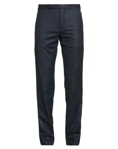 Zegna Man Pants Navy Size 34 Wool In Blue