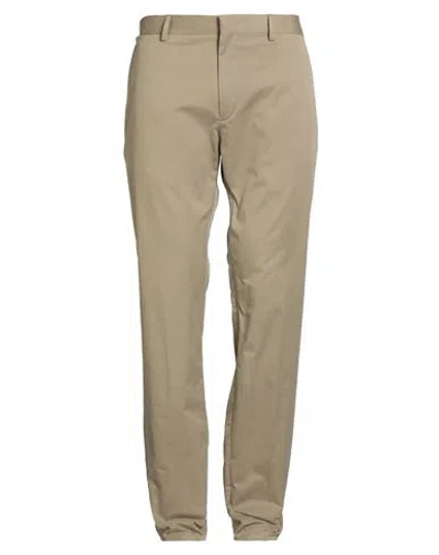 Zegna Man Pants Sand Size 40 Cotton, Elastane In Brown