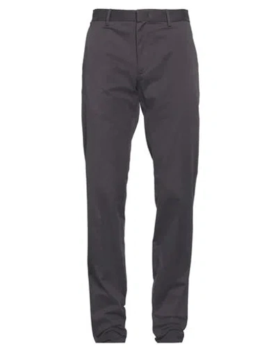 Zegna Man Pants Charcoal Size 32 Cotton, Elastane In Grey