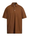Zegna Cotton Polo Shirt With Pocket In Brown