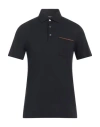 Zegna Man Polo Shirt Midnight Blue Size 42 Cotton