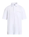 Zegna Man Polo Shirt White Size 44 Cotton