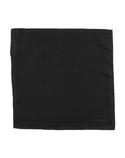 Zegna Man Scarf Black Size - Silk