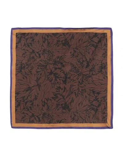 Zegna Man Scarf Brown Size - Silk